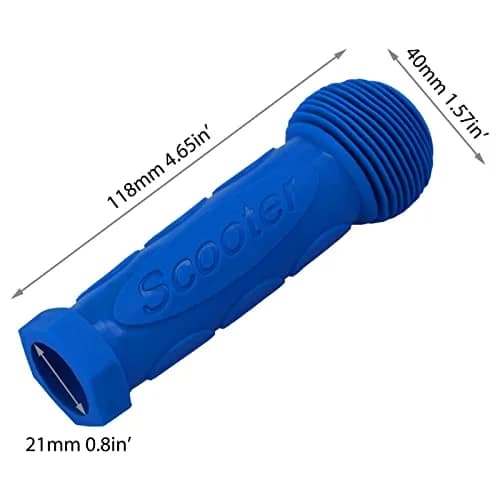 Gladeer Kids Scooter Handle Grips Replacement Handlebars for 2/3/4 Wheels Child Kick Scooters Bike Rocking Car, 2-Pack (Blue) thumbnail 4