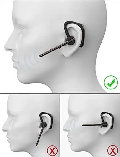 New Bee Bluetooth Headset M50 Wireless Earphone 24Hrs Talktime Blue | Noise Cancelling & Long Battery thumbnail 8