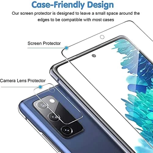 Arshek Tempered Glass Screen Protector and Camera Protector for Samsung Galaxy S20 FE 5G/4G | 6 Pack thumbnail 6