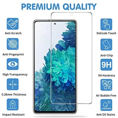 Arshek Tempered Glass Screen Protector and Camera Protector for Samsung Galaxy S20 FE 5G/4G | 6 Pack thumbnail 2