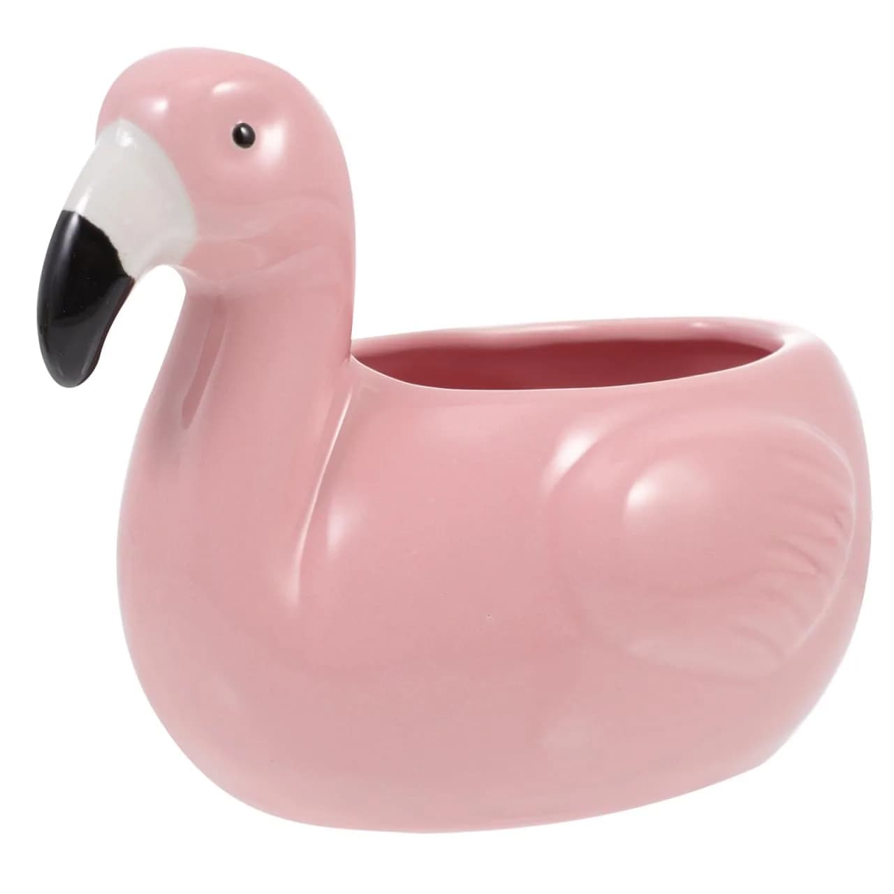 IMIKEYA Ceramic Flamingo Tiki Mug 10.5cm (4.13in) | Unique Hawaiian Party Drinkware — Pink
