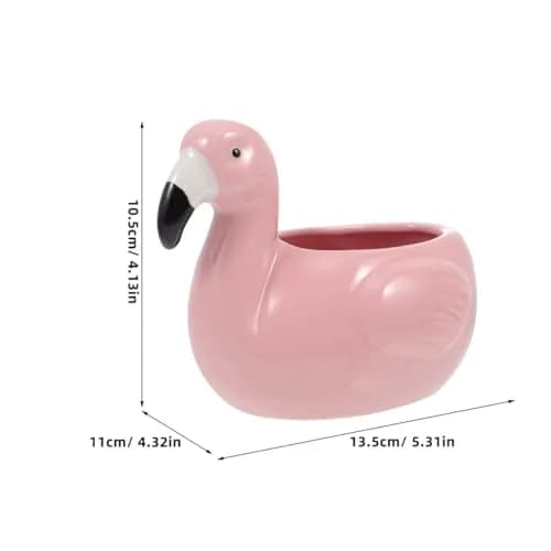 IMIKEYA Ceramic Flamingo Tiki Mug 10.5cm (4.13in) | Unique Hawaiian Party Drinkware thumbnail 5