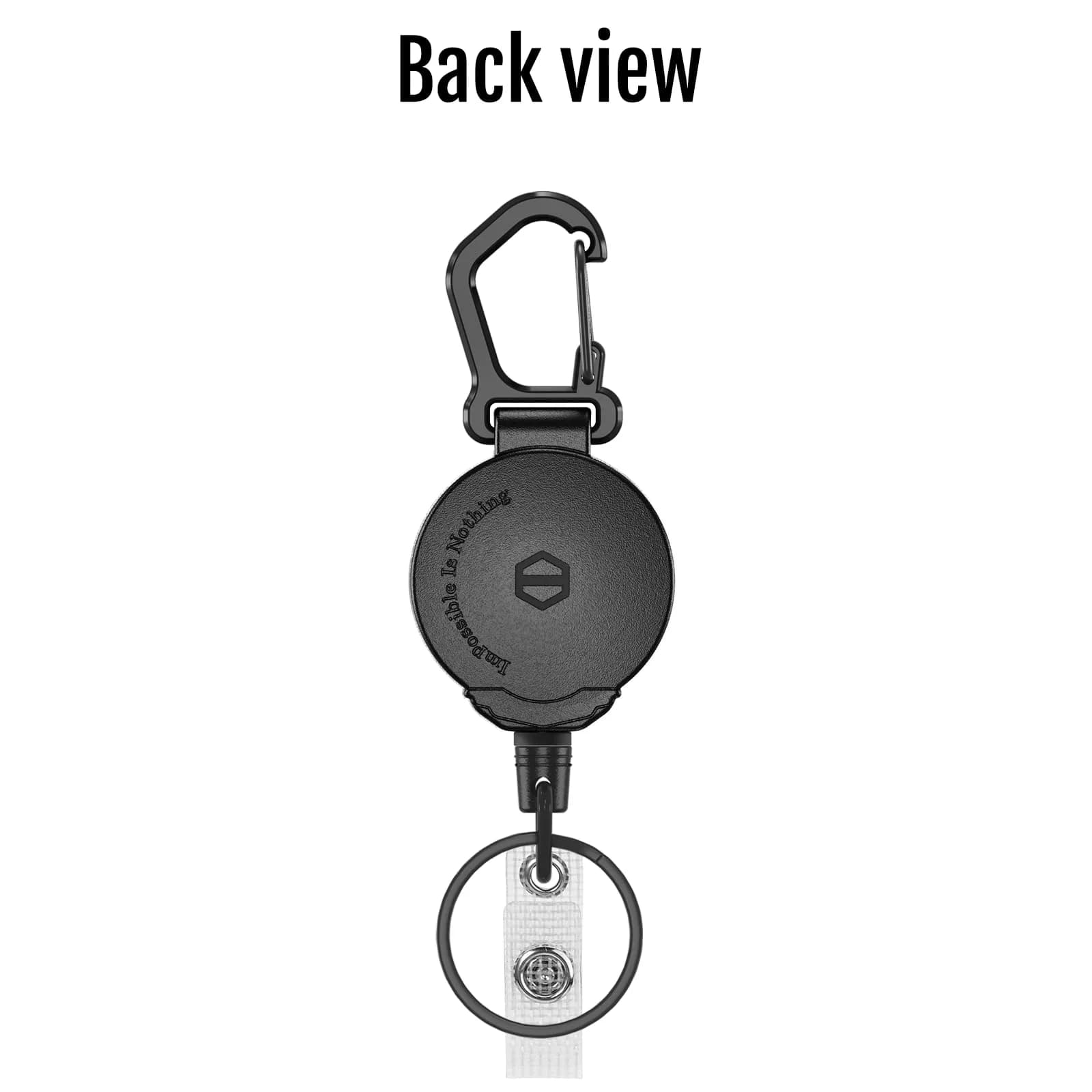 MNGARISTA Heavy Duty Retractable Badge Holder with Carabiner & 31.5” Steel Cord | Secure Key & ID Access - view 7