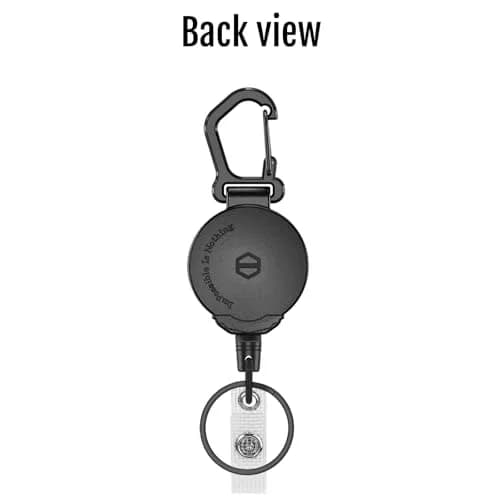 MNGARISTA Heavy Duty Retractable Badge Holder with Carabiner & 31.5” Steel Cord | Secure Key & ID Access thumbnail 7