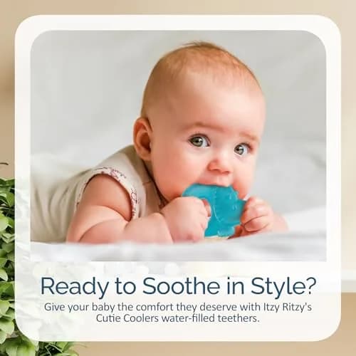 Itzy Ritzy Water-Filled Teethers for Teething Relief | Set of 3 Dinosaur Silicone Teethers, Baby 0-6 Months thumbnail 6