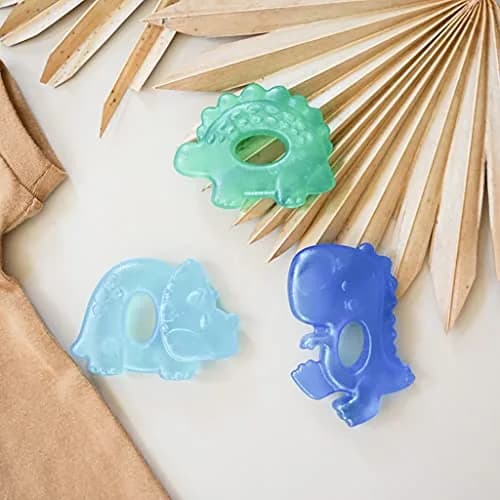Itzy Ritzy Water-Filled Teethers for Teething Relief | Set of 3 Dinosaur Silicone Teethers, Baby 0-6 Months thumbnail 9
