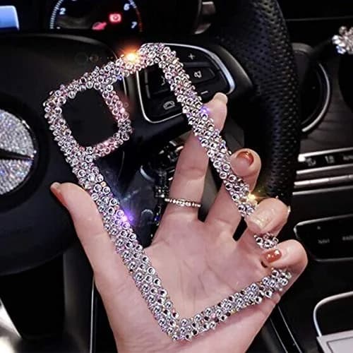 Bonitec Compatible with iPhone 13 Pro Max Case for Women Girls 3D Glitter Sparkle Bling Case Luxury Shiny Cute Crystal Rhinestone Bumper Clear thumbnail 5