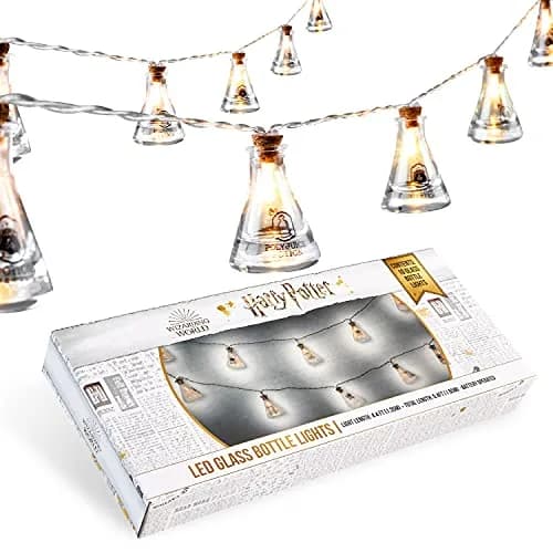 Harry Potter Fairy Lights Potion Bottle Hanging String Lights 10 LED 5ft | Magical Indoor Decor thumbnail 1