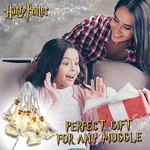 Harry Potter Fairy Lights Potion Bottle Hanging String Lights 10 LED 5ft | Magical Indoor Decor thumbnail 2