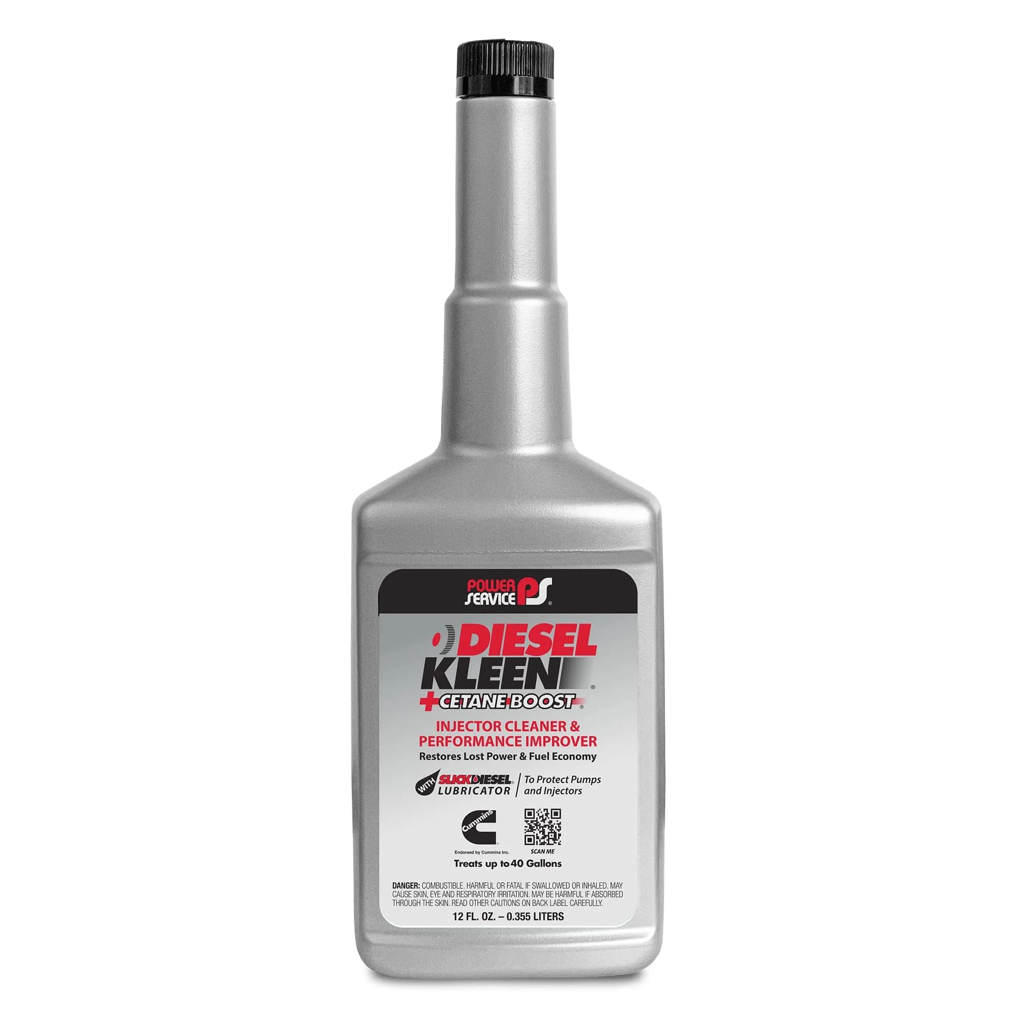 Power Service Diesel System Cleaner and Cetane Booster 12 oz | Supports Diesel Engine Cleanliness & Performance