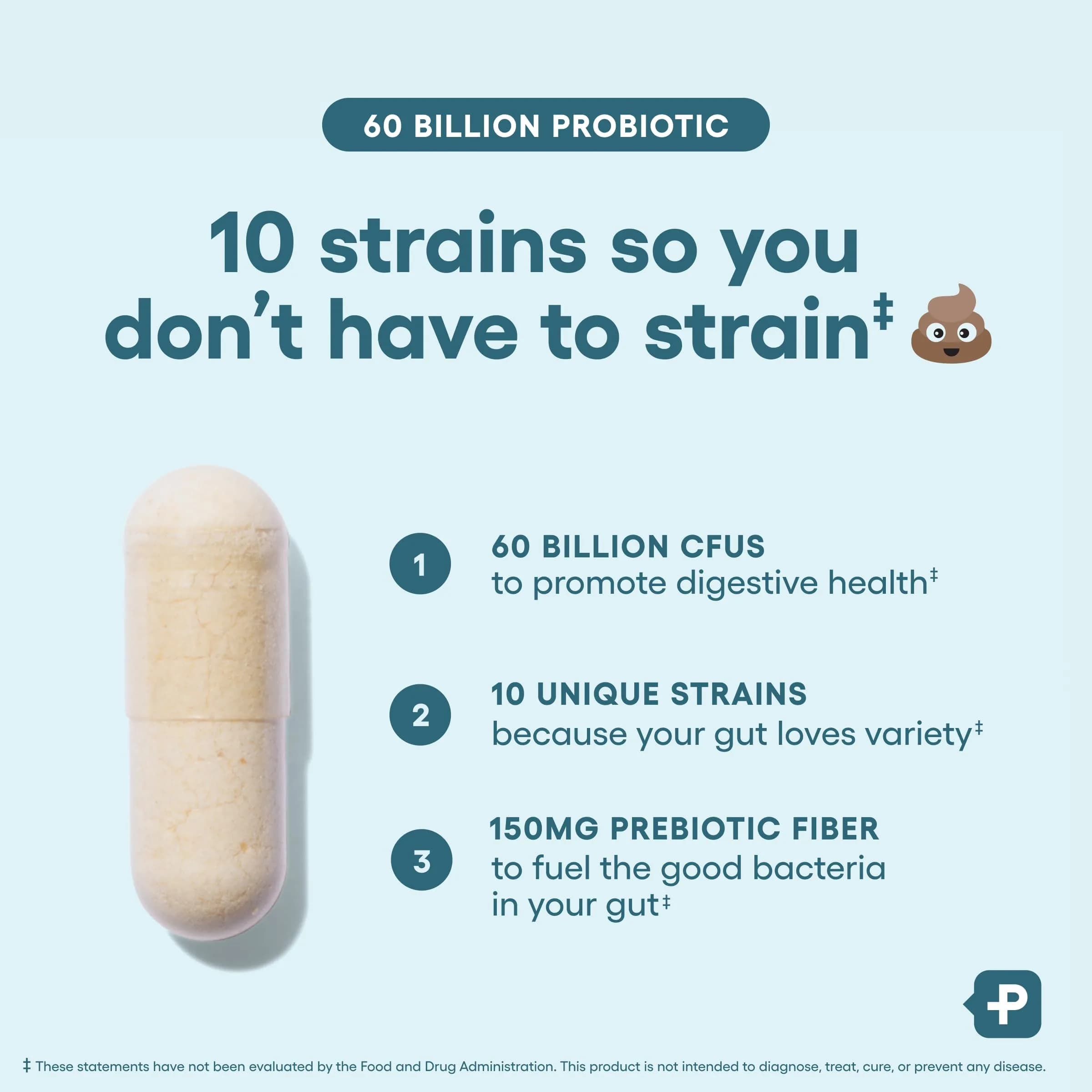 Physician's CHOICE Probiotics 60 Billion CFU - 10 Strains + Organic Prebiotics - 60 Capsules | Supports Gut Health & Digestion - view 4