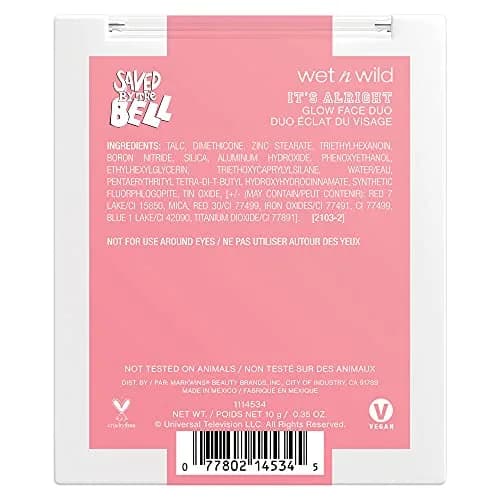 wet n wild Saved By The Bell Highlighter & Illuminator Duo 0.35oz | Buildable Radiance for All Skin Types thumbnail 4
