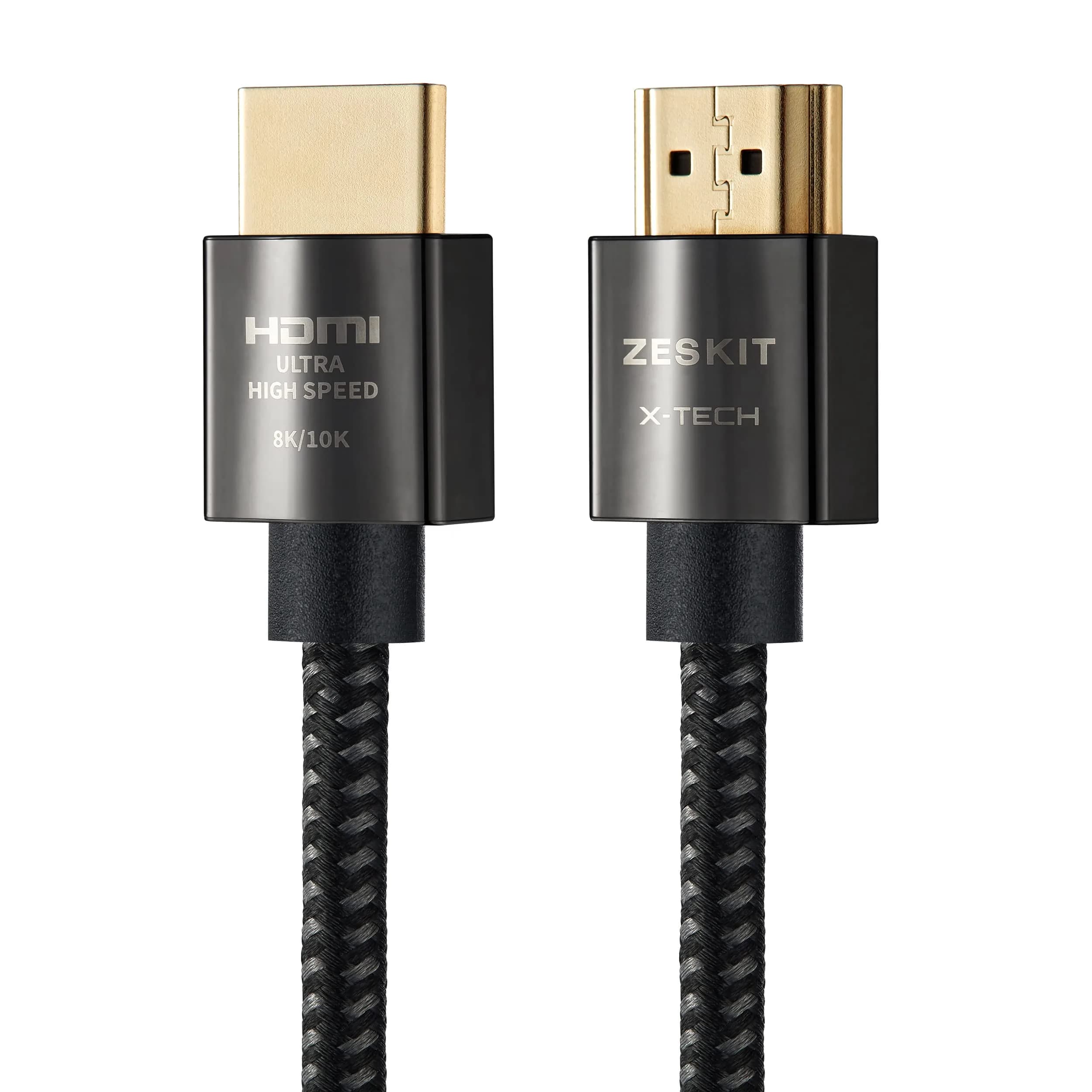 Zeskit X-Tech Ultra High Speed HDMI Cable 3m (10ft) | 48Gbps 8K60 4K120 Certified — 10 ft