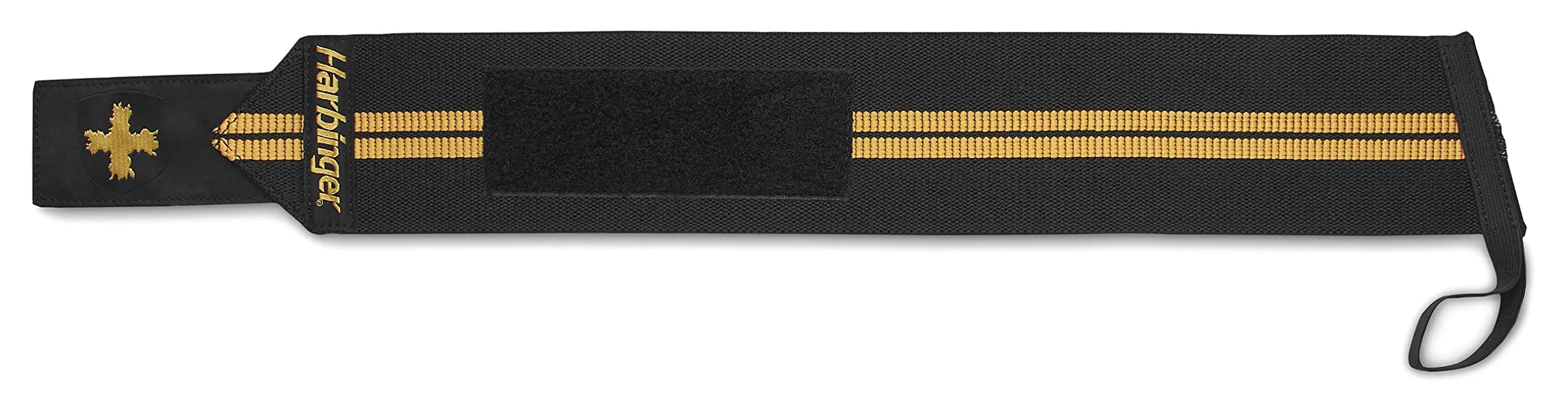 Harbinger Red Line 18-Inch Weightlifting Wrist Wraps - Gold | Competition Grade Elastic - main product image