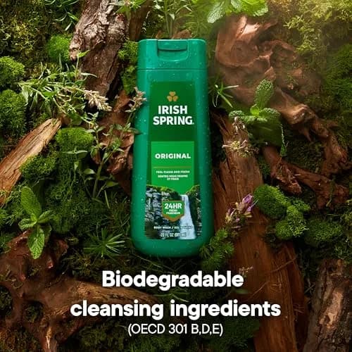 Irish Spring Original Body Wash, Cool Fresh Scent, 20 fl oz (2 Pack) | Long-Lasting Freshness & Moisturizing thumbnail 6