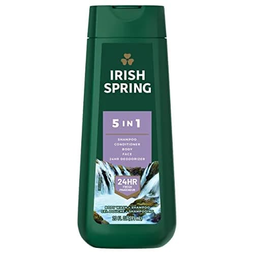 Irish Spring 5-in-1 Body Wash for Men, Eucalyptus Scent, 591ml (20 Fl Oz) | Biodegradable Cleansing Ingredients thumbnail 1