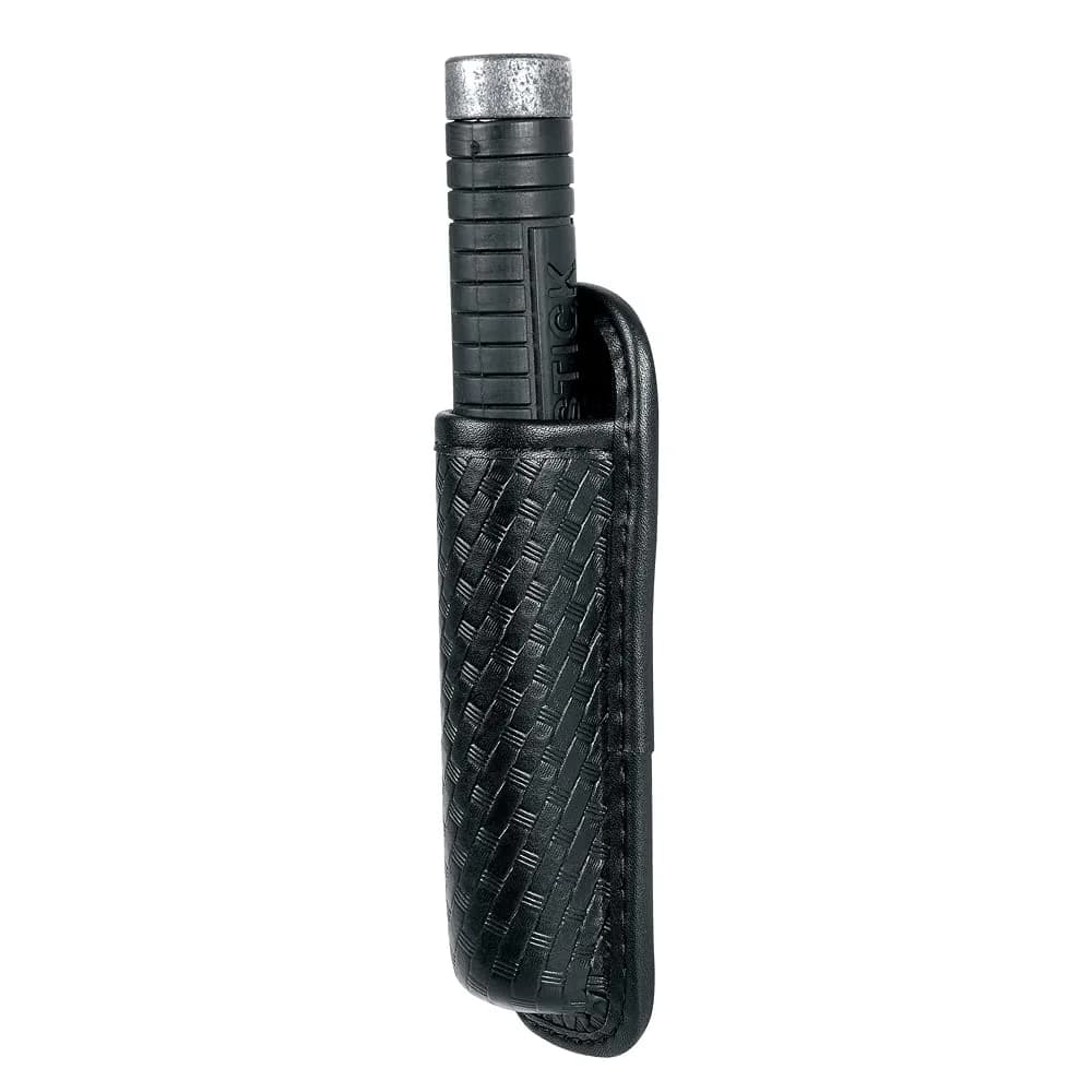 TAFTACFR Molded Expandable Baton Holder Holds 16" or 21" Baton | Basketweave Artificial Leather — Basketweave