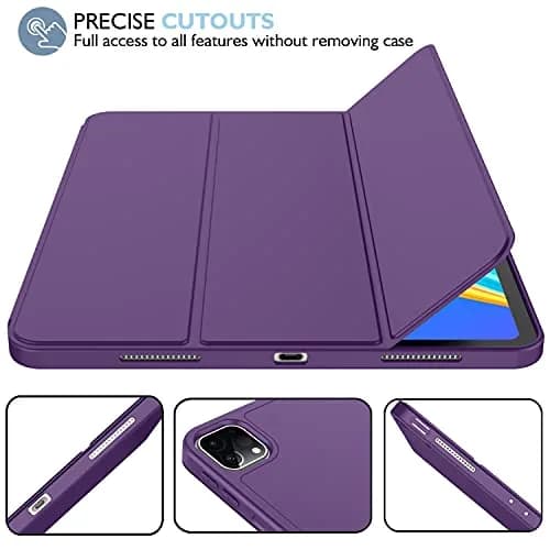 iMieet 12.9 Inch iPad Pro Case 2022/2021/2020 with Pencil Holder | Auto Wake/Sleep, Trifold Stand, Soft TPU Back thumbnail 5