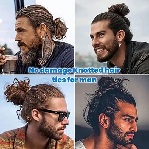 79STYLE 100pcs Fabric Hair Ties for Men | 10 Neutral Colors, Stretchable & No-Damage thumbnail 5