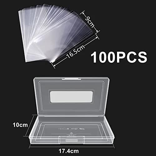 MUDOR Dollar Bill Holders for Collectors, 100 Pack Paper Money Sleeves | Clear PP Material, Currency Banknotes Protector Holder with Storage Case thumbnail 2