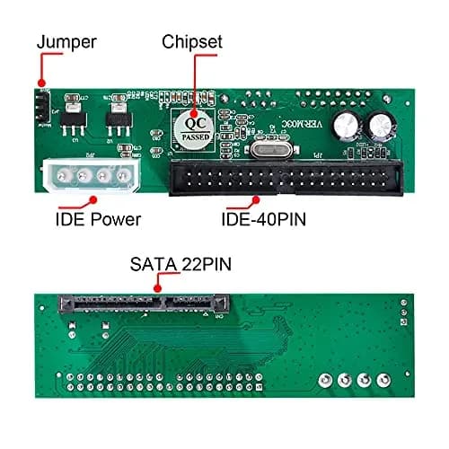 NFHK SATA Disk to IDE/PATA 40Pin Motherboard Converter Adapter PCBA for Desktop & 2.5 3.5" Hard Disk Drive | Supports IDE 66/100/133MB/s thumbnail 7