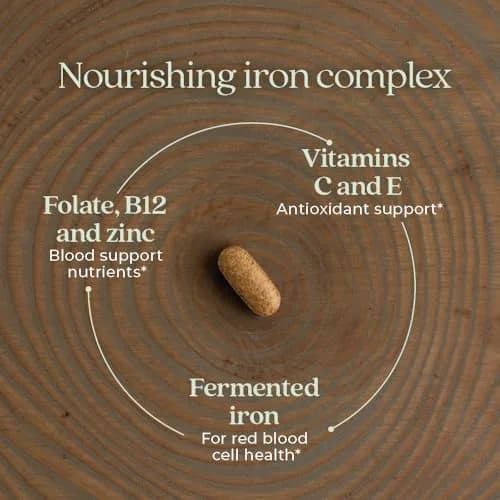 New Chapter Fermented Iron Complex 90 Tablets | Whole-Food Fermented Iron for Blood & Energy thumbnail 3
