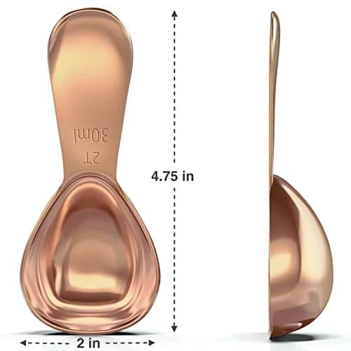 BALCI Stainless Steel Coffee Scoop Set - 2 Tbsp (Rose Gold) | Accurate Measurement & Durable Design thumbnail 2