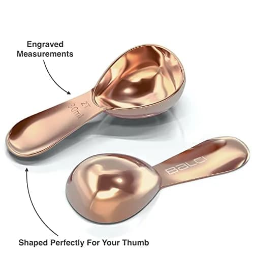 BALCI Stainless Steel Coffee Scoop Set - 2 Tbsp (Rose Gold) | Accurate Measurement & Durable Design thumbnail 3