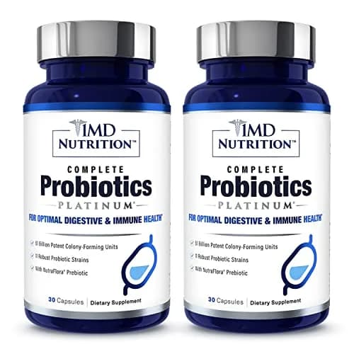 1MD Complete Probiotics Platinum 30 Veg Capsules | Supports Digestive & Immune Health thumbnail 1