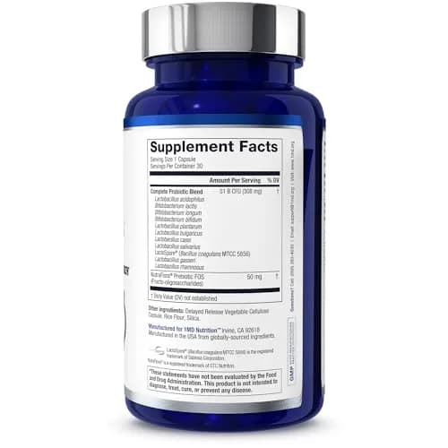 1MD Complete Probiotics Platinum 30 Veg Capsules | Supports Digestive & Immune Health thumbnail 7