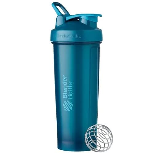 BlenderBottle Classic V2 Shaker Bottle 32oz Ocean Blue | Protein Shake Mixer with Whisk Ball - view 3