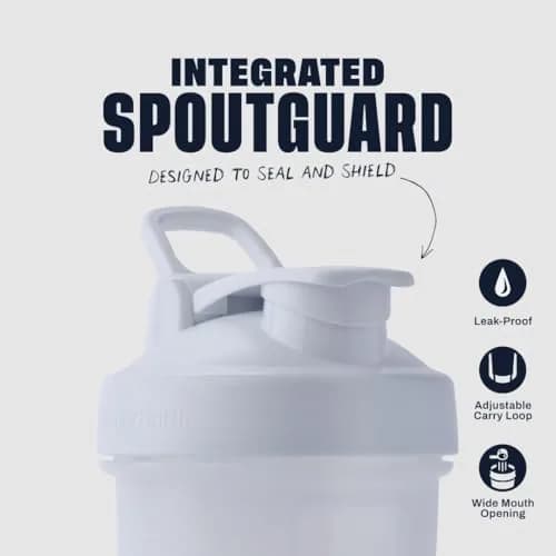 BlenderBottle Classic V2 Shaker Bottle 946ml (32 oz) | Powerful Mixing System for Protein Shakes & Smoothies thumbnail 2