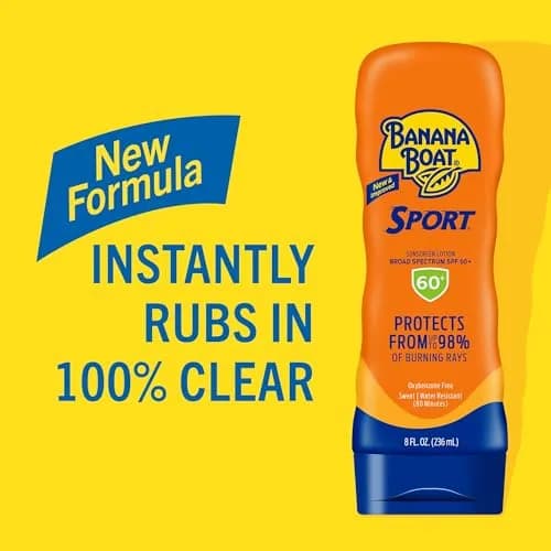 Banana Boat Sport SPF 60+ Sunscreen Lotion 236ml (8 Fl Oz) | Clinically Proven UVA/UVB Protection thumbnail 3