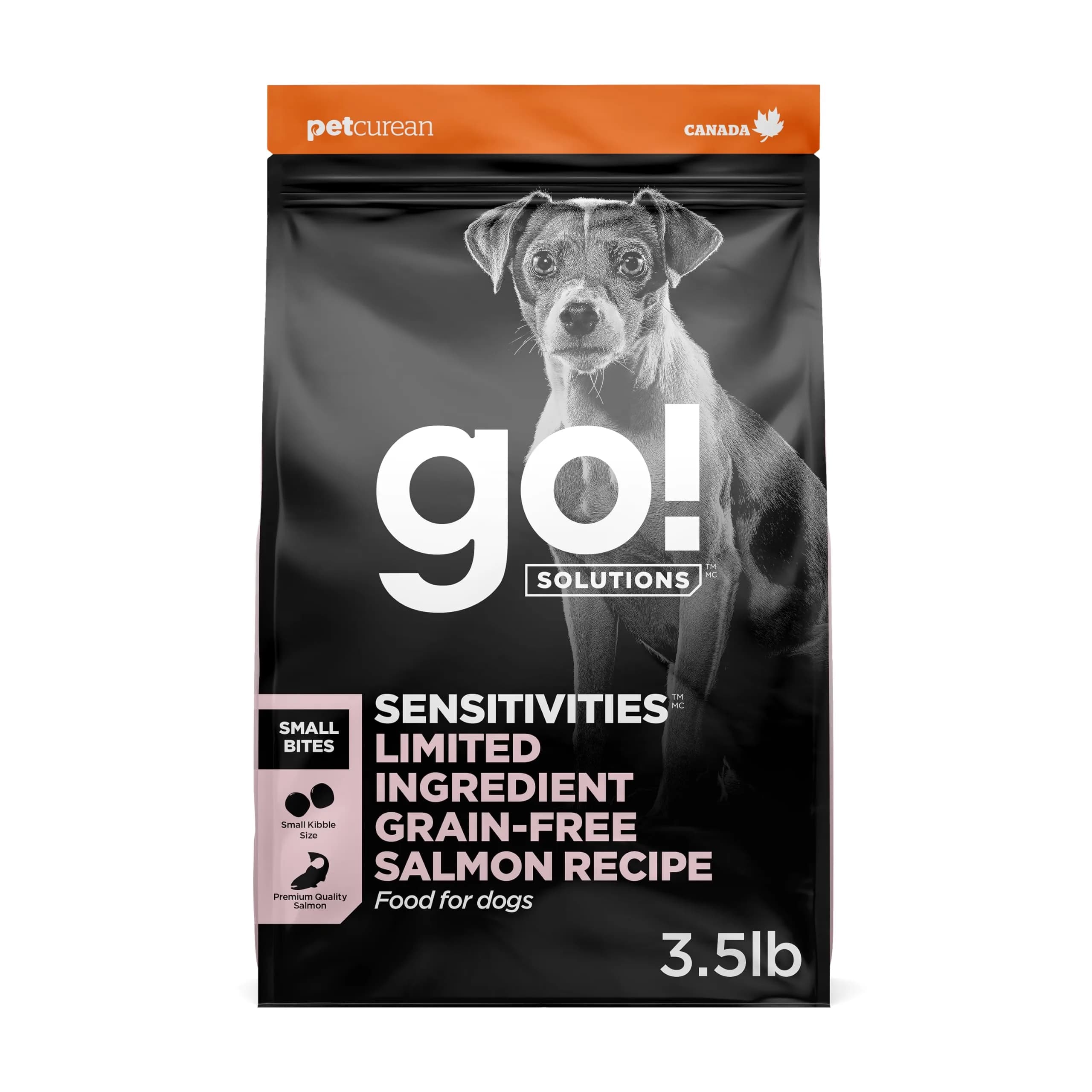 Go! Solutions Sensitivities Small Bites Salmon Grain-Free Dog Food 3.5 lb | Supports Sensitive Stomachs & Skin — Salmon