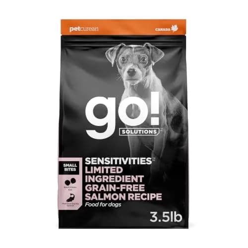 Go! Solutions Sensitivities Small Bites Salmon Grain-Free Dog Food 3.5 lb | Supports Sensitive Stomachs & Skin thumbnail 1