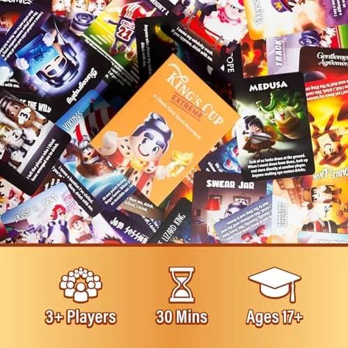 Lost Boy Entertainment King's Cup Extreme - Party Game, Waterproof Plastic Cards | Instant Play, Reusable thumbnail 3