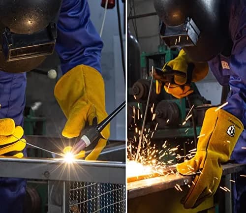 SpecxArmor® SPX-2008L Heavy Duty Welding Gloves 14in | Flame & Heat Resistant thumbnail 5