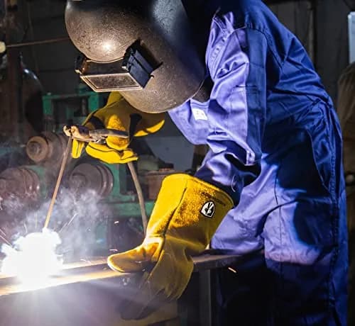 SpecxArmor® SPX-2008L Heavy Duty Welding Gloves 14in | Flame & Heat Resistant thumbnail 7
