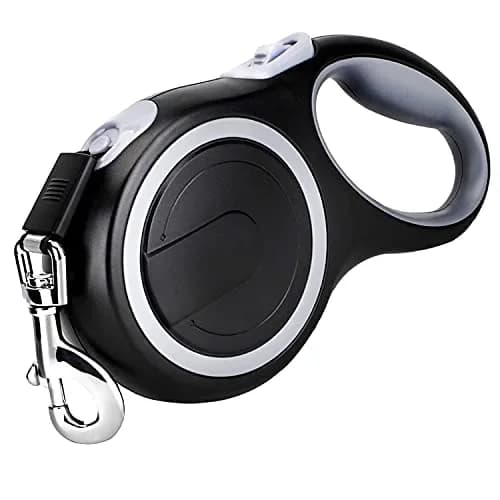 MK-DEF 26Ft Retractable Dog Leash | Heavy Duty Nylon Tape, Anti-Slip Handle, Tangle-Free (Large Size) thumbnail 1