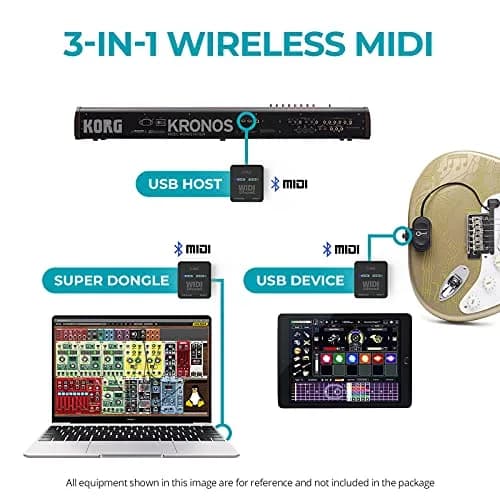 CME WIDI Uhost Premium Bluetooth MIDI Interface & USB Host | Wireless MIDI Adapter for Studio & Stage thumbnail 2