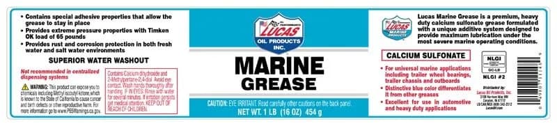Lucas Oil Marine Grease 454 g (16 oz) | Extreme Pressure Lubricant for Marine Applications thumbnail 2