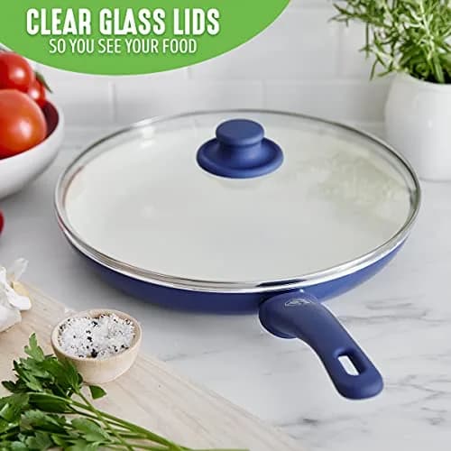 GreenLife Soft Grip 12-inch Frying Pan Skillet with Lid, 30cm (12") | Toxin-Free Ceramic Nonstick for Gas & Electric Stovetops thumbnail 3