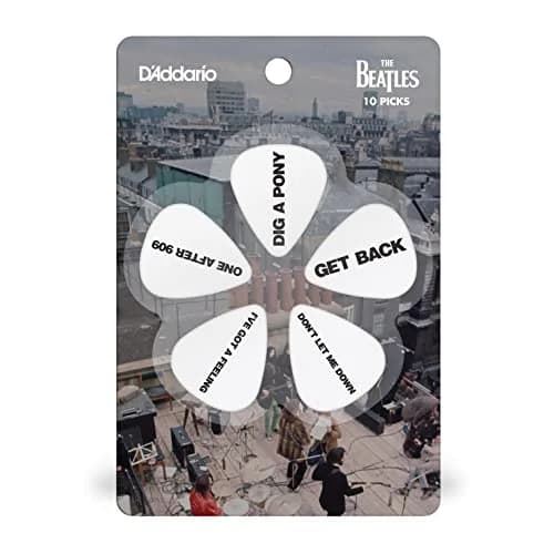 D'Addario Beatles Guitar Picks Get Back Heavy Tin | 10-Pack Celluloid for Rhythm & Lead - view 3