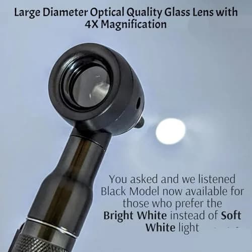Doctor Mom LED Pocket Pro Otoscope Black | 4X Magnification, Adult & Pediatric Specula Included thumbnail 6