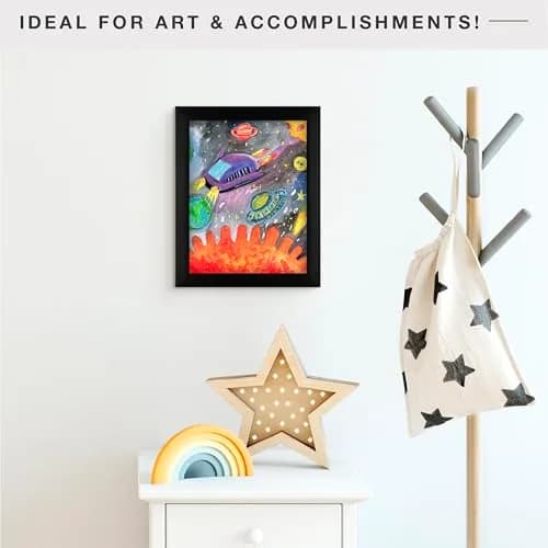 MCS QIK FRAME Artwork Frame, Black, 8.5 x 11 in | Quick Change Wall & Tabletop Display thumbnail 2
