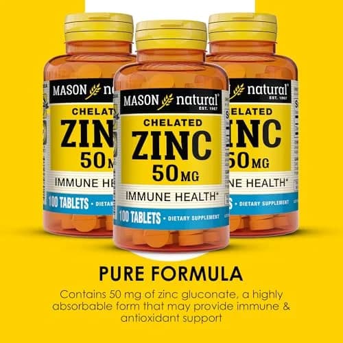 Mason Natural Zinc 50 mg | Immune & Antioxidant Support, 300 Tablets thumbnail 4