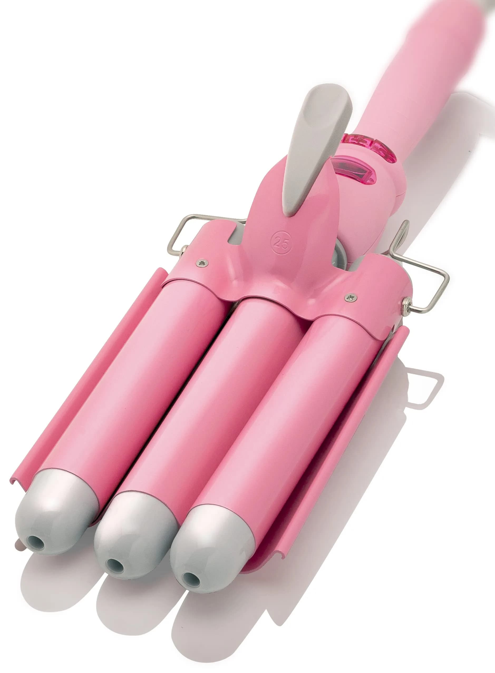 Alure Three Barrel Curling Iron Wand, 1 Inch Ceramic Tourmaline Hair Waver | Rapid Heat Up, All Hair Types, Travel Dual Voltage