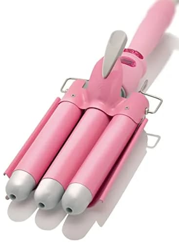 Alure Three Barrel Curling Iron Wand, 1 Inch Ceramic Tourmaline Hair Waver | Rapid Heat Up, All Hair Types, Travel Dual Voltage thumbnail 1
