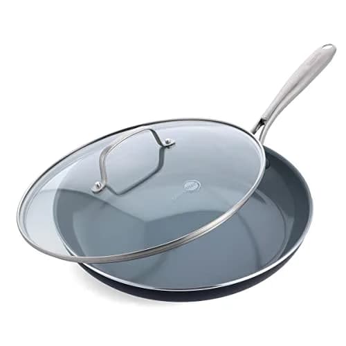 GreenPan Swift 12" Ceramic Nonstick Frying Pan with Lid, Stainless Steel Handle, PFAS-Free, Dishwasher & Oven Safe thumbnail 1