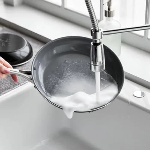 GreenPan Swift 12" Ceramic Nonstick Frying Pan with Lid, Stainless Steel Handle, PFAS-Free, Dishwasher & Oven Safe thumbnail 4